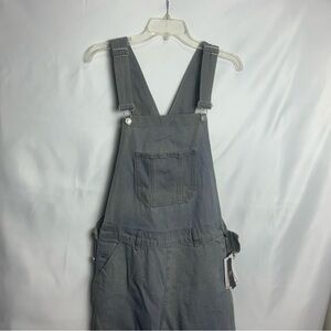 Gray Denim Overalls
